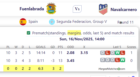 Fuenlabrada Vs Navalcarnero screenshot