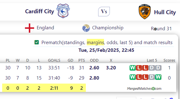 Cardiff City Vs Hull City screenshot