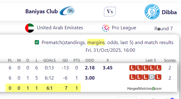 Baniyas Club Vs Dibba screenshot