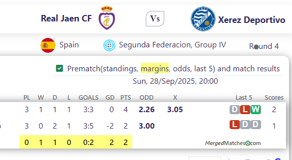 Real Jaen CF Vs Xerez Deportivo screenshot