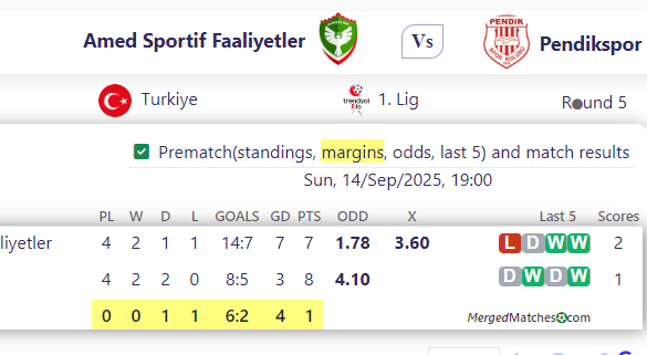 Amed Sportif Faaliyetler Vs Pendikspor screenshot