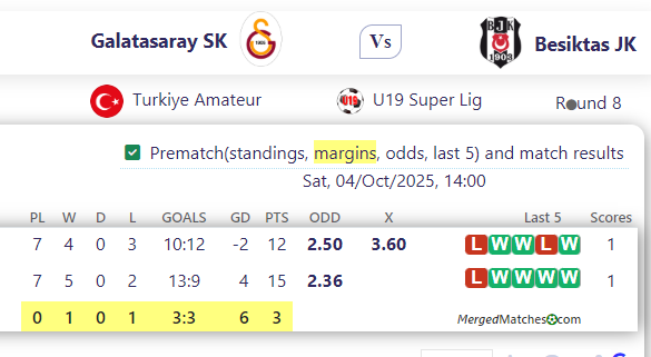 Galatasaray SK Vs Besiktas JK screenshot