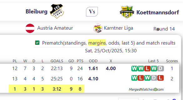 Bleiburg Vs Koettmannsdorf screenshot
