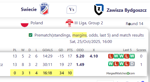 Swiecie Vs Zawisza Bydgoszcz screenshot