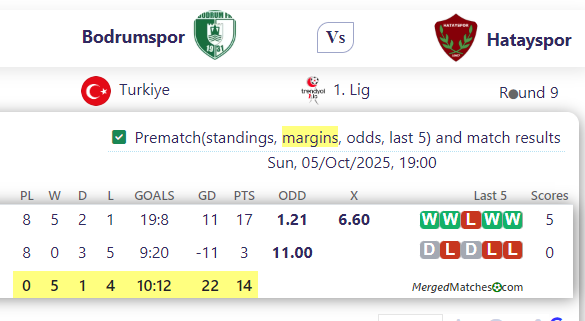 Bodrumspor Vs Hatayspor screenshot