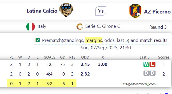 Latina Calcio Vs AZ Picerno screenshot