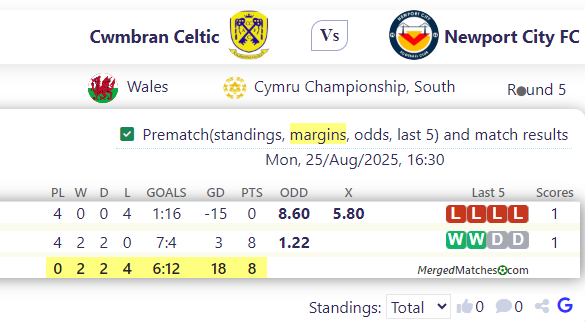 Cwmbran Celtic Vs Newport City FC screenshot