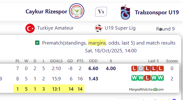 Caykur Rizespor Vs Trabzonspor U19 screenshot