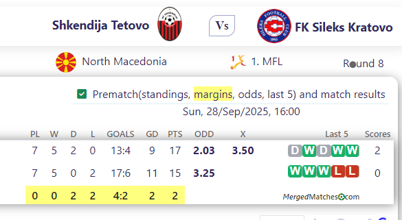 Shkendija Tetovo Vs FK Sileks Kratovo screenshot