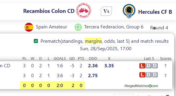 Recambios Colon CD Vs Hercules CF B screenshot