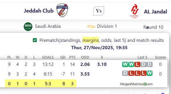 Jeddah Club Vs AL Jandal screenshot