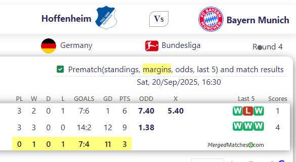 Hoffenheim Vs Bayern Munich screenshot