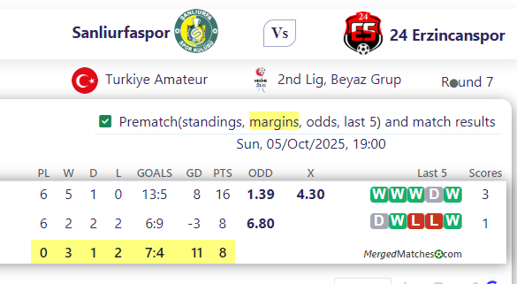 Sanliurfaspor Vs 24 Erzincanspor screenshot