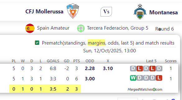 CFJ Mollerussa Vs Montanesa screenshot