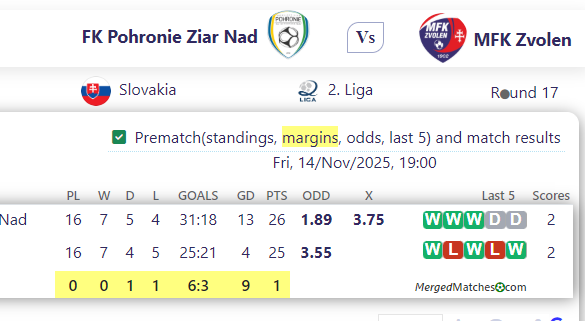 FK Pohronie Ziar Nad Vs MFK Zvolen screenshot