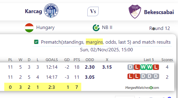 Karcag Vs Bekescsabai screenshot