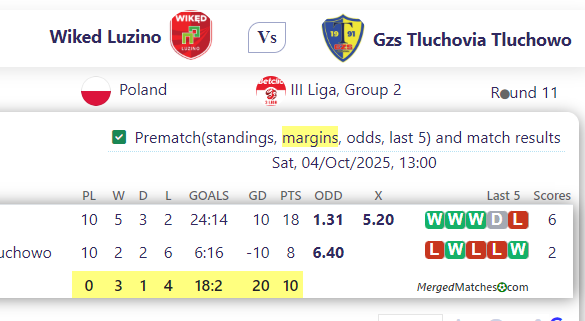 Wiked Luzino Vs Gzs Tluchovia Tluchowo screenshot