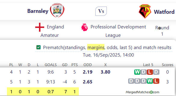 Barnsley Vs Watford screenshot