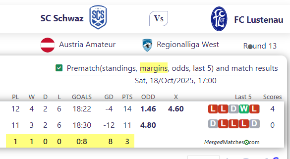 SC Schwaz Vs FC Lustenau screenshot