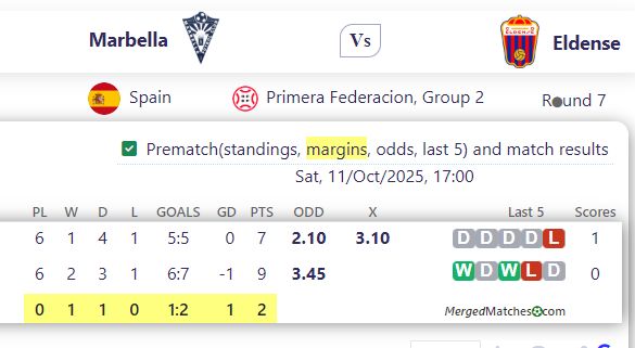 Marbella Vs Eldense screenshot