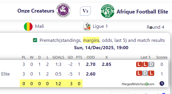 Onze Createurs Vs Afrique Football Elite screenshot