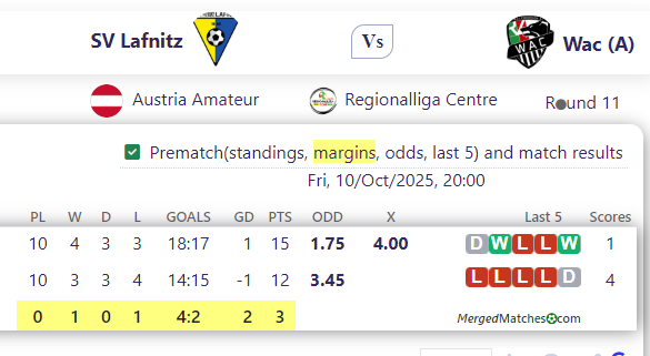 SV Lafnitz Vs Wac (A) screenshot