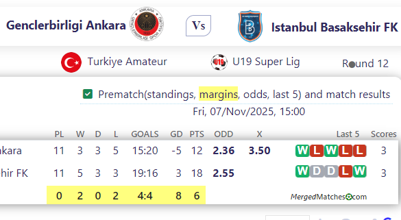 Genclerbirligi Ankara Vs Istanbul Basaksehir FK screenshot