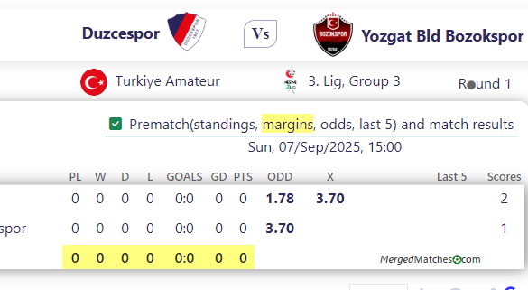 Duzcespor Vs Yozgat Bld Bozokspor screenshot