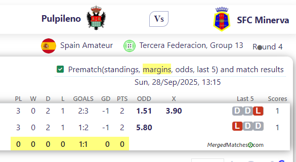 Pulpileno Vs SFC Minerva screenshot