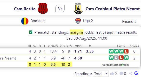 Csm Resita Vs Csm Ceahlaul Piatra Neamt screenshot