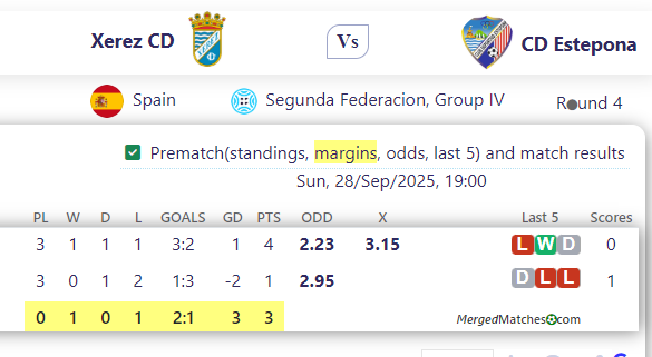Xerez CD Vs CD Estepona screenshot