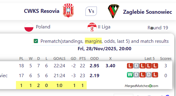 CWKS Resovia Vs Zaglebie Sosnowiec screenshot