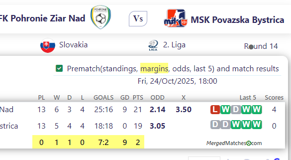 FK Pohronie Ziar Nad Vs MSK Povazska Bystrica screenshot