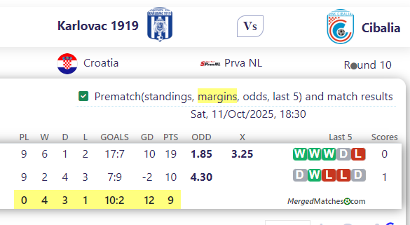 Karlovac 1919 Vs Cibalia screenshot