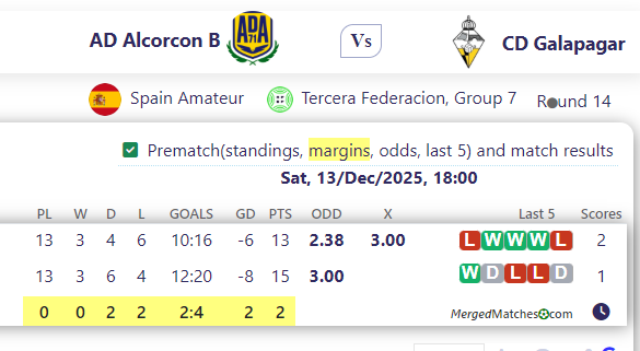 AD Alcorcon B Vs CD Galapagar screenshot