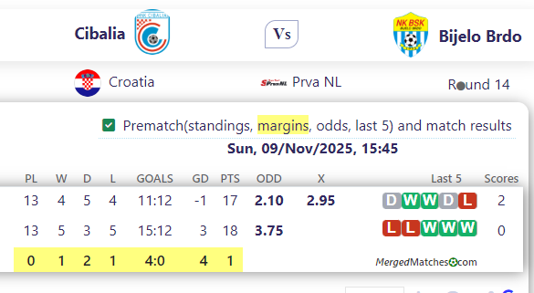 Cibalia Vs Bijelo Brdo screenshot