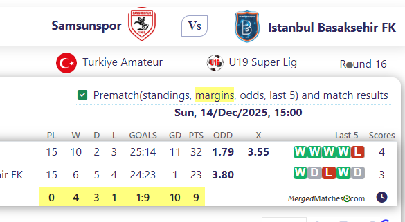Samsunspor Vs Istanbul Basaksehir FK screenshot