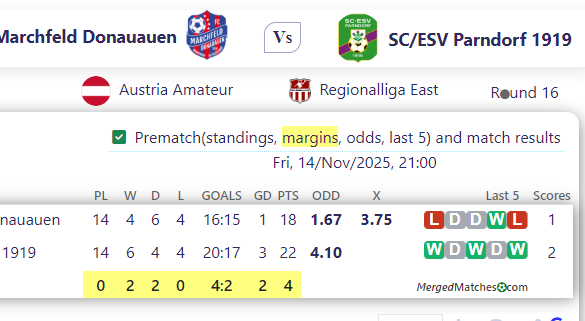 FC Marchfeld Donauauen Vs SC/ESV Parndorf 1919 screenshot