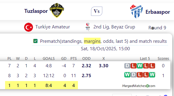 Tuzlaspor Vs Erbaaspor screenshot
