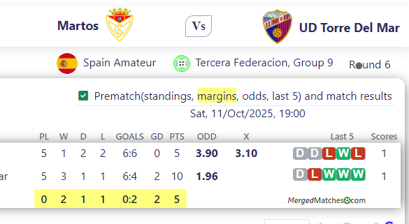 Martos Vs UD Torre Del Mar screenshot
