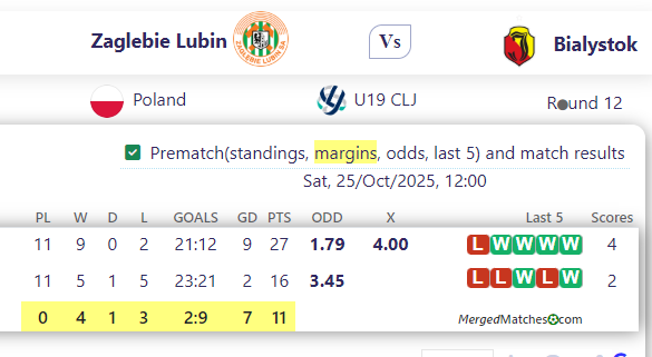 Zaglebie Lubin Vs Bialystok screenshot