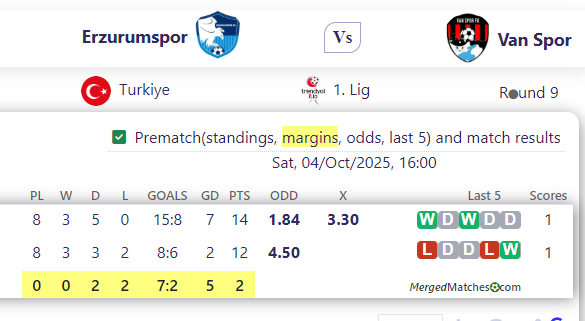 Erzurumspor Vs Van Spor screenshot