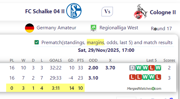 FC Schalke 04 II Vs Cologne II screenshot