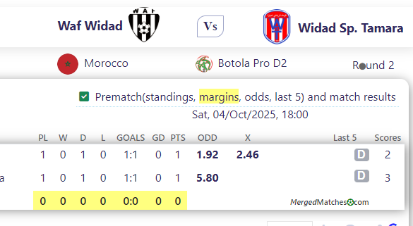 Waf Widad Vs Widad Sp. Tamara screenshot