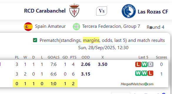 RCD Carabanchel Vs Las Rozas CF screenshot
