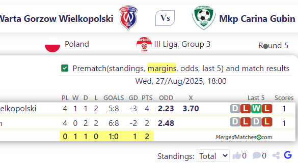 Warta Gorzow Wielkopolski Vs Mkp Carina Gubin screenshot