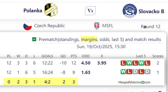 Polanka Vs Slovacko B screenshot