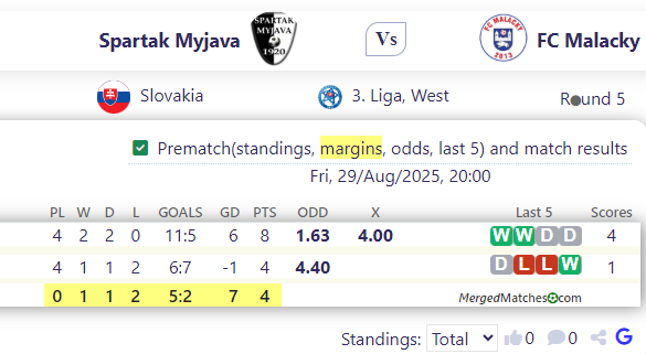 Spartak Myjava Vs FC Malacky screenshot