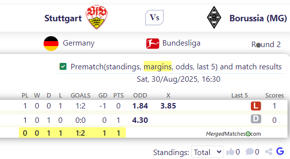 Stuttgart Vs Borussia (MG) screenshot