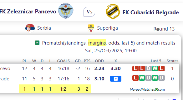 FK Zeleznicar Pancevo Vs FK Cukaricki Belgrade screenshot